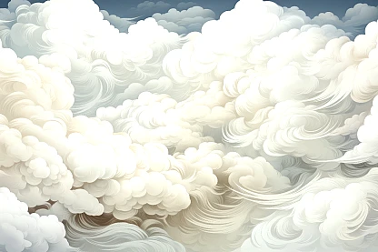 Montagne et Ciel Nuage MN100 371