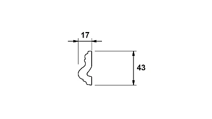 Listwa ścienna dekoracyjna R1743 1274
