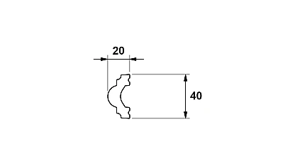 Listwa ścienna dekoracyjna R2040 1273