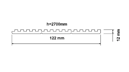 Panel ścienny 3D RP12122 1270